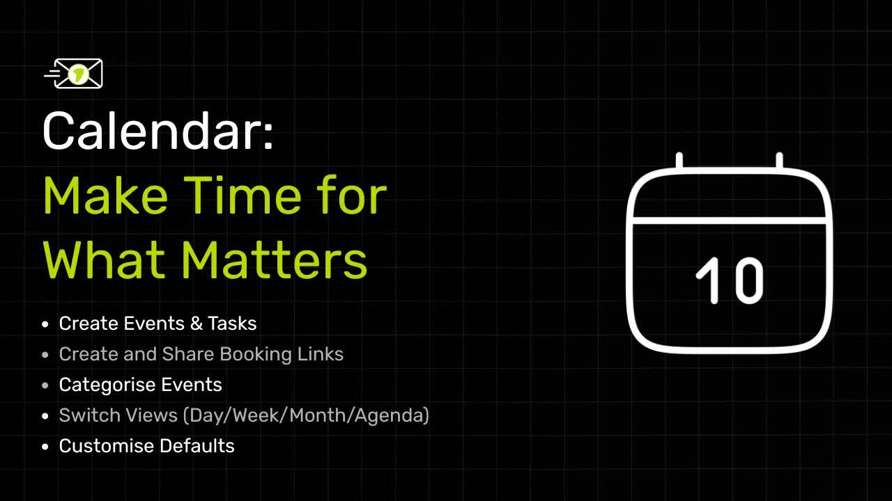 GreenmorMail Calendar product walkthrough