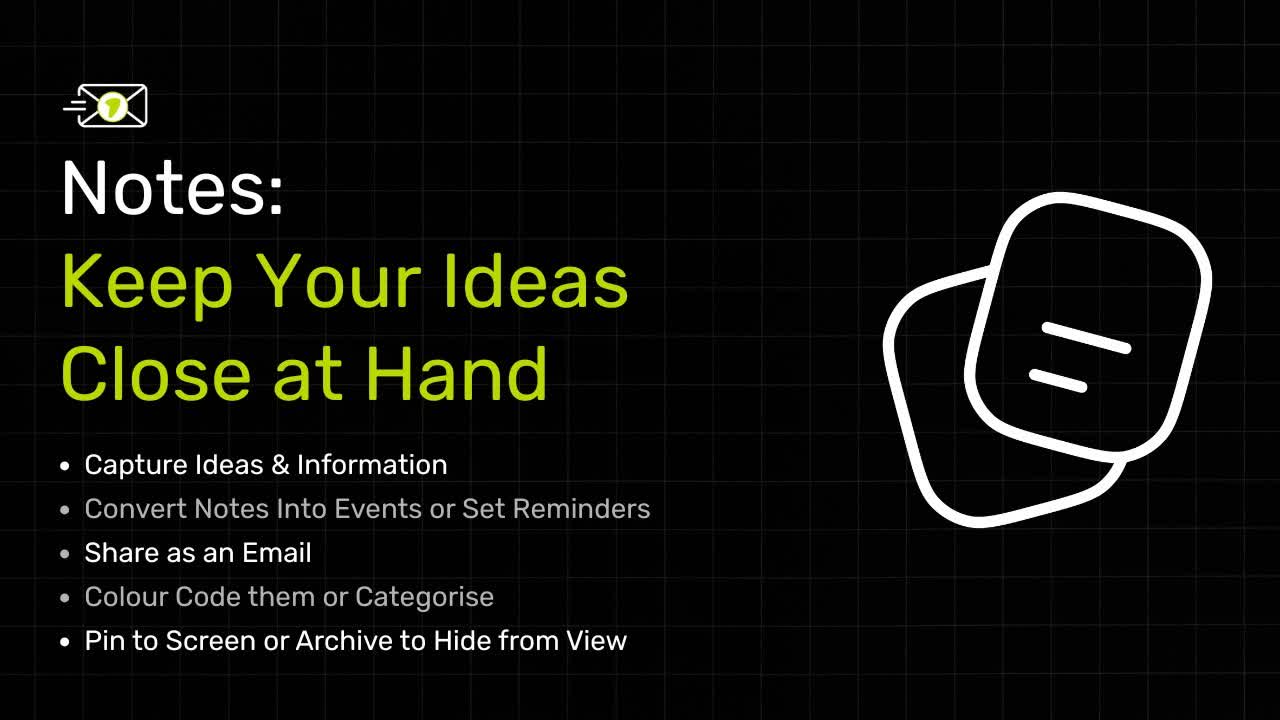 GreenmorMail Notes product walkthrough
